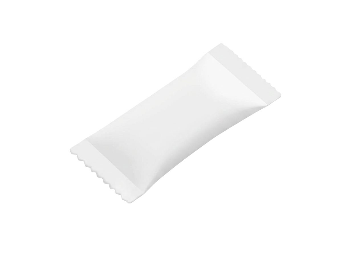 A single slim white KNA oral pouch